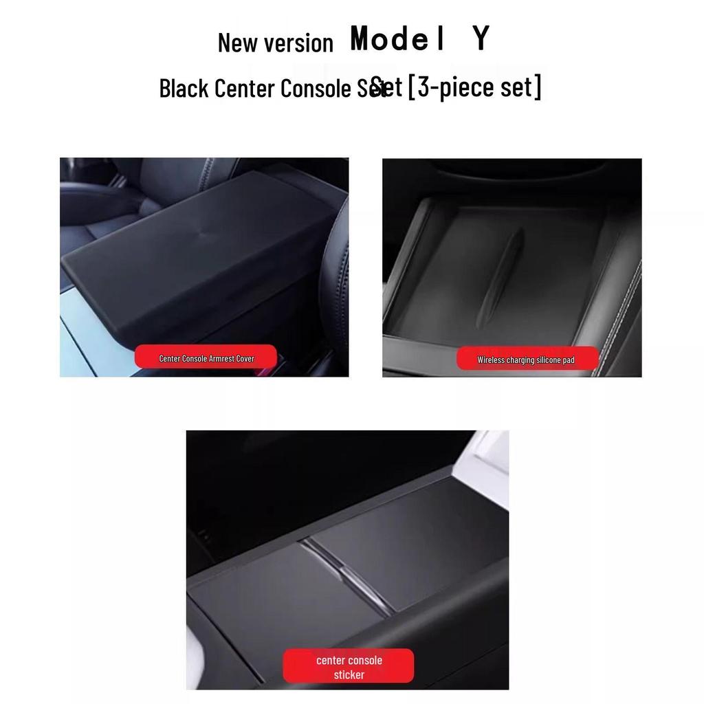 TPE Armrest Box Cover for Tesla Model 3/Y - Center Console Protector