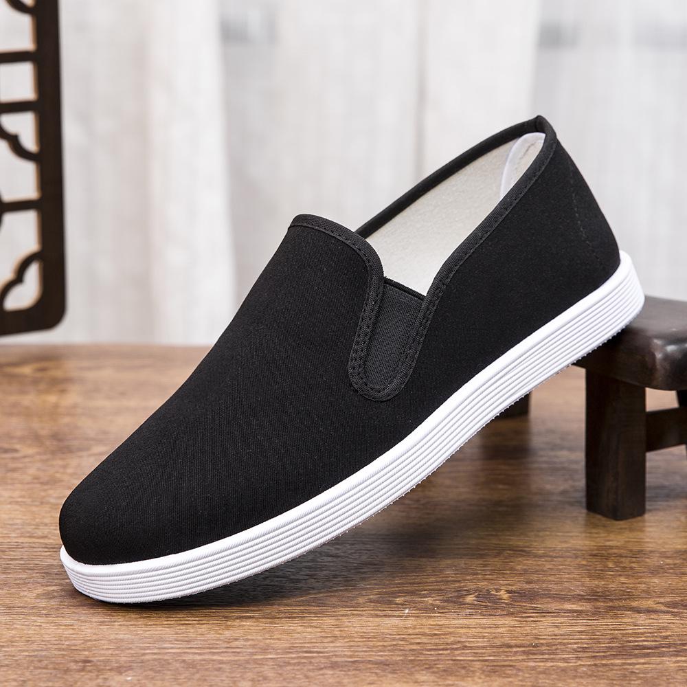 Men s Ethnic Style Canvas Shoes with Thousand-Layer Sole, Sizes 38-45 - New Beijing Outdoor Casual Flats 42