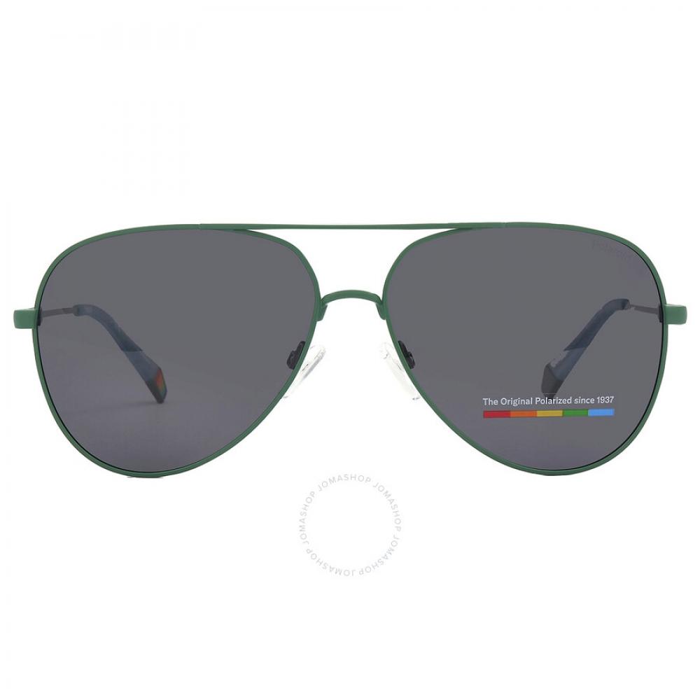 

Polaroid Core Polairzed Grey Pilot Unisex Sunglasses PLD 6187 S 01ED M9 60
