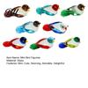Miniature Bird Sculpture Hand Blown Glass Figurine Mini Decorative Animal Statue Desktop Decor Collectible Ornament for Home Office Table