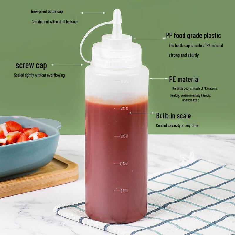 ZISIZ Plastic Squeeze Sauce Bottle