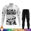 Triathlon Winter Cycling Jersey Men Thermal Fleece Men's Shirt Outfit  Retro Mtb Clothing Man Set Bike Bib Clothes