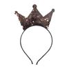 Sparkling Sequins Crown Hairband For Girl Birthday Party Glittering Headwear Toddler Birthday Party Hair Accessory