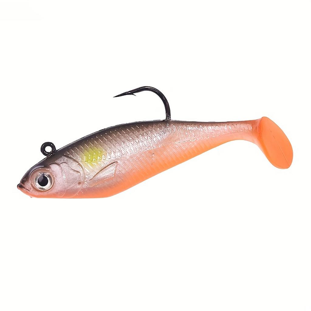 T-tail Soft Luya Long Casts In Fresh Water Mandarin Fish Tip Beak Single Hook