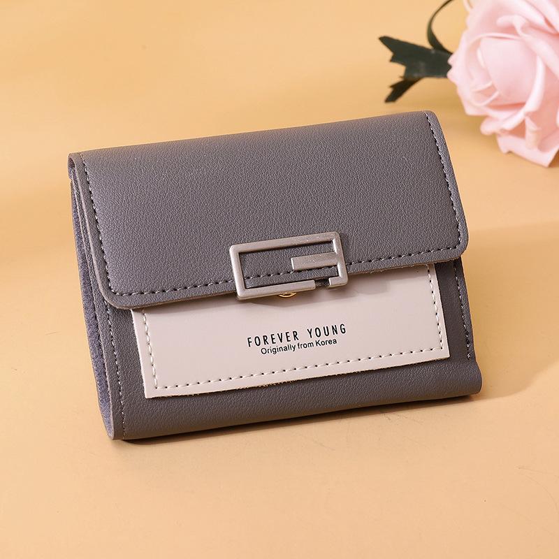Short Ladies' Small Wallet Mini Card Wallet Student Coin Purse