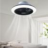 Six Speed Adjustable Intelligent Droplight Fan 47*19cm Bedroom Integrated Fan Light Silent Ceiling Mounted Electric Fan Lamp