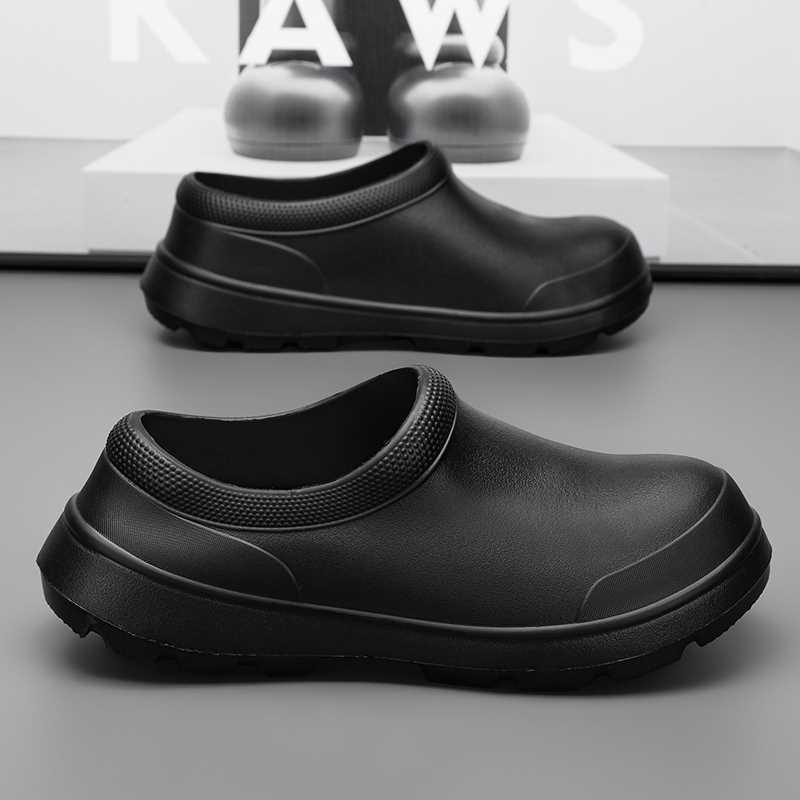 

Men s shoes autumn 2025 new breathable trend versatile casual kitchen special chef shoes men s low-top bag head drag 40