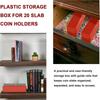 Kreativní plastový úložný box na mince kompatibilní s 20slotovými držáky na mince Sběratelský box Kancelář Škola Domov Bankovní potřeby