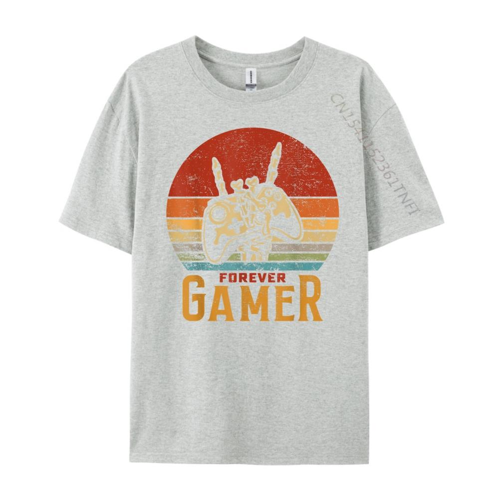 Funny Forever Gamer Gaming Lover Graphic Shirts Short Sleeve TShirt Men