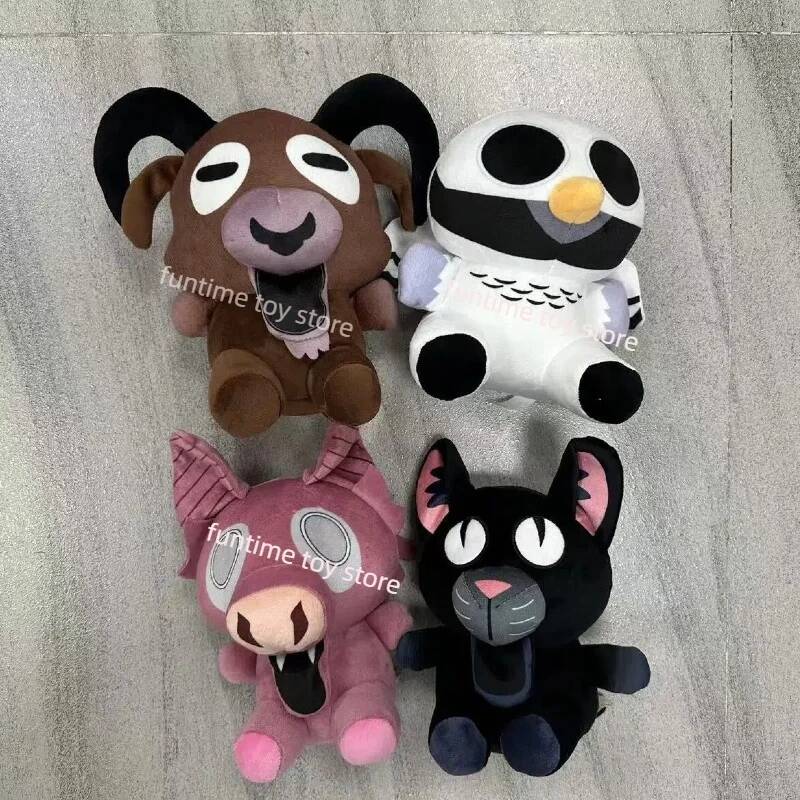 Q Peluche Cartone Animato 99 Notti Nella Foresta Peluche Carino Alce Arrabbiato Bambola di Peluche Capra Divertente Gufo Alce Seduto Giocattolo di Peluche Per Bambino Regali di Natale