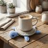 Cartoon Crochet Animal Coaster Funny Handmade Coaster Creative Knitted Cup Mat  Table Protector
