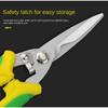 Stainless Steel Metal Scissors Multi-Purpose Electrical Tools Serrated Electrician Shears Multi-Purpose Manual Scissors