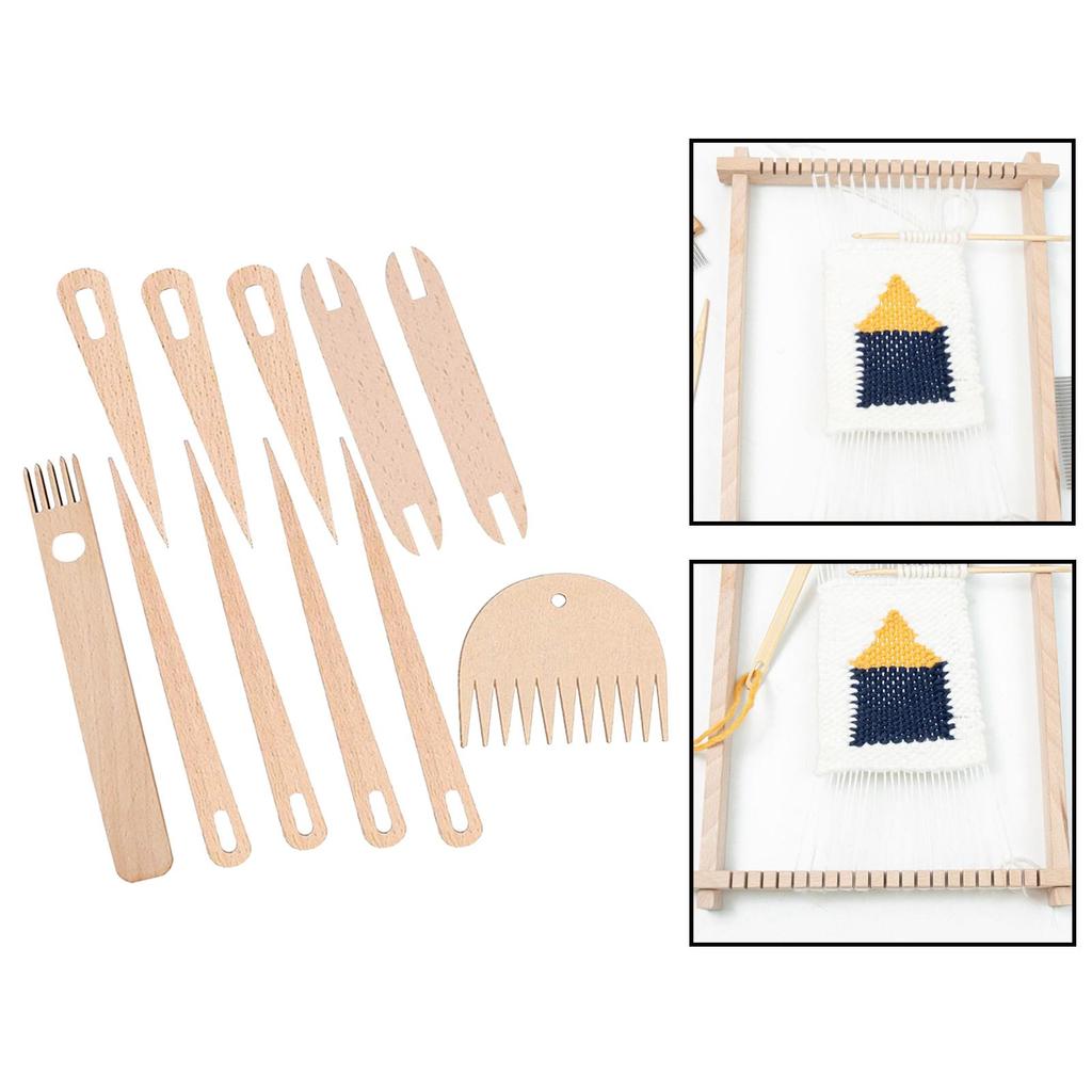 Weaving Shuttle Big Eye Needles for Rug Making Hats Scarves Tapestry