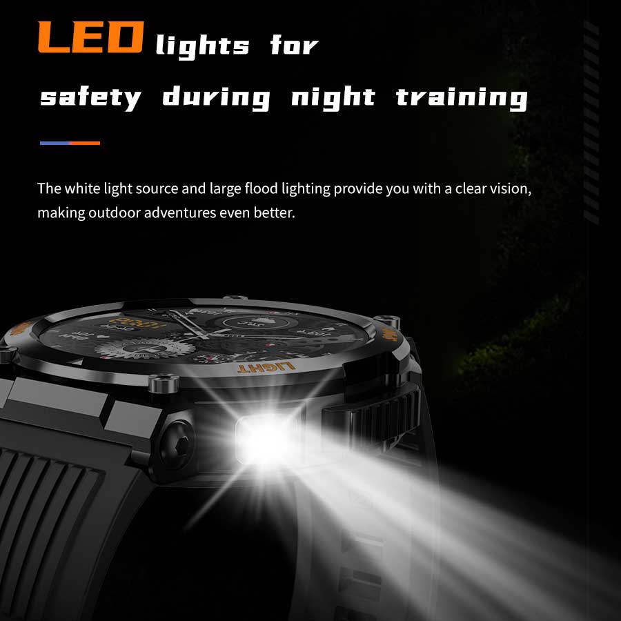 LUCKY START New Smart Watch Heart Rate Monitoring Bluetooth Call Voice Assistant GPS Sports Trajectory Waterproof Fitness SmartWatch