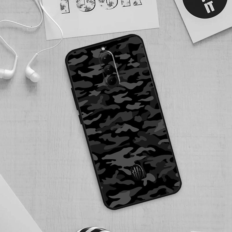 Black Night Camo Camouflage Case For Nubia Red Magic 9 Pro Plus 5G 5S 6R 6 7 6S 7S Pro Cover For Redmagic 8 8S Pro Plus