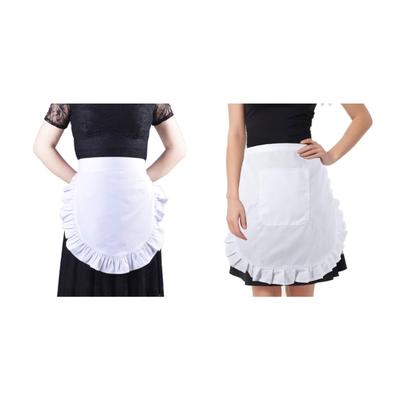 Polyester Cosplay Apron Lace Detail Costume Accessory Perfect For Maid Theme Parties Or Home Use