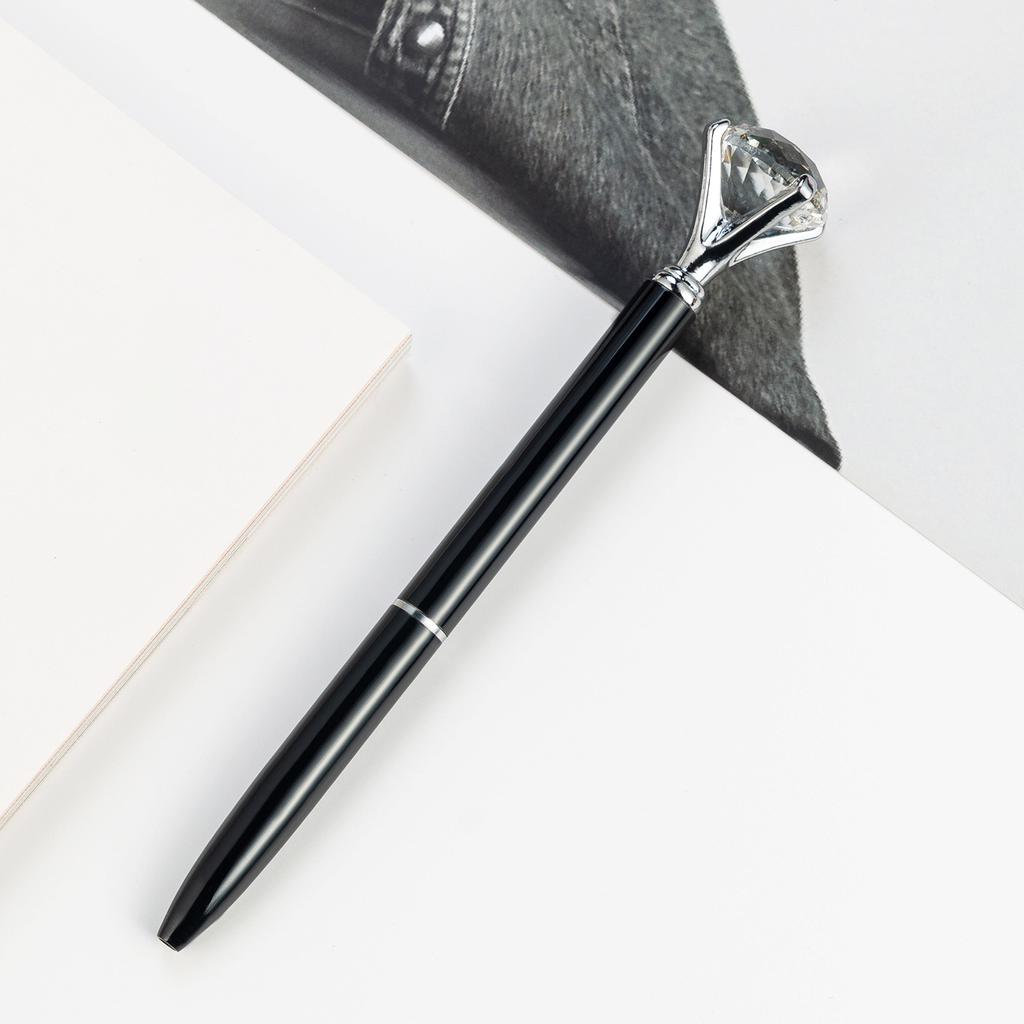 1pcs Upscale Diamond Metal Ballpoint Pens Business Office Gift Pen Creative School Supplies Stationery For Kids Writing Pens