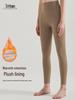 CD Plush-Lined Peach Butt Women's Yoga Pants - Stretchy, No Lines, Cropped Fit for Autumn/Winter