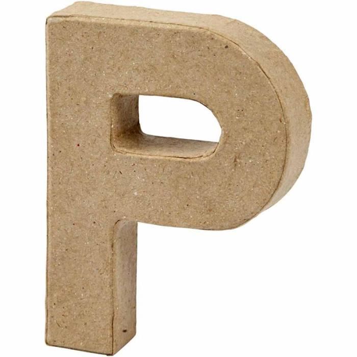 Handmade Paper Mache Letter. Ref 26654