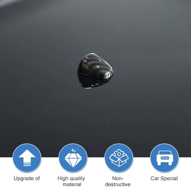 Car Wiper Nozzle Decoration Protective Cover For  Jeep Compass For Jeep Patriot For Jeep Grand Cherokee Car Exterior Accessories,carbon Fiber Black