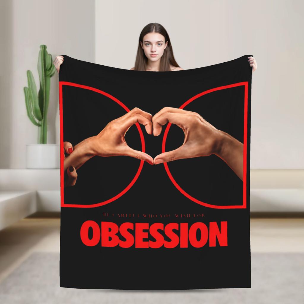 Obsession Nikki Movie - Obsession Flannel Blankets Creative Throw Blankets for Home Hotel Sofa 150*125cm Plush Thin Quilt
