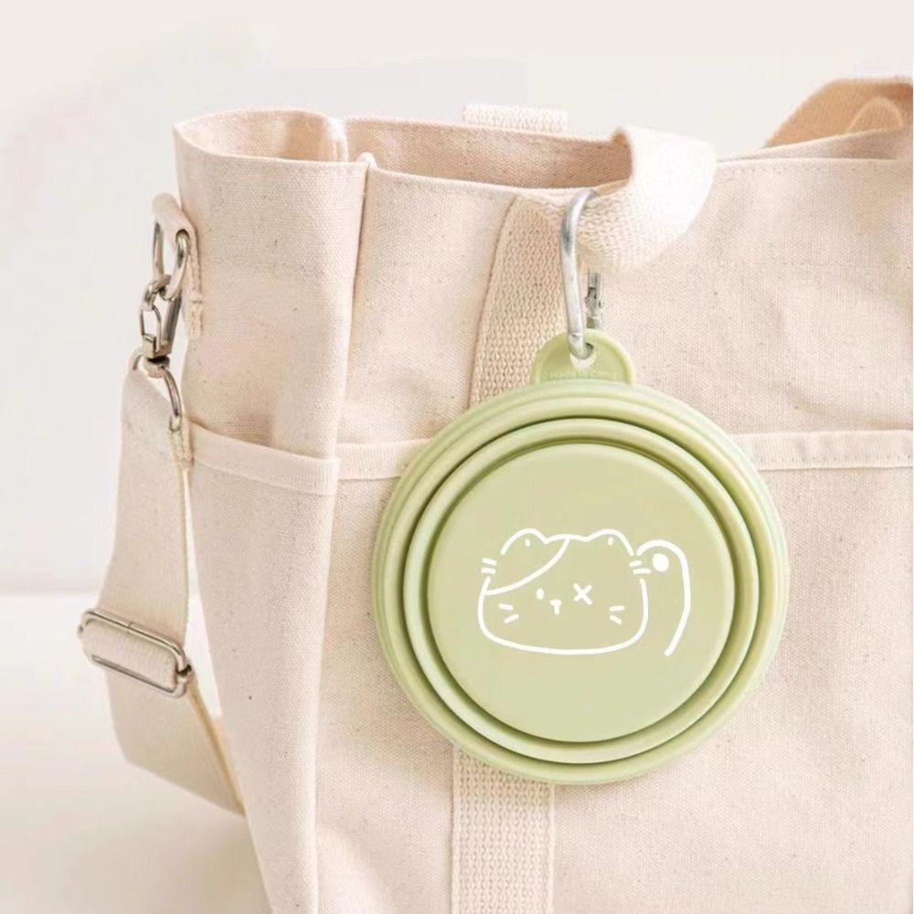 Collapsible Puppy Water Food Container Silicone Pet Supplies Durable Feeder Dish Bowl Cat