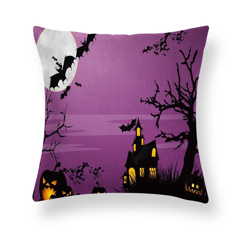 Ghost Festival Pillowcase Peach Skin Fleece Home Sofa Pillow Cushion Halloween Party Props Pillowcase Source Manufacturers