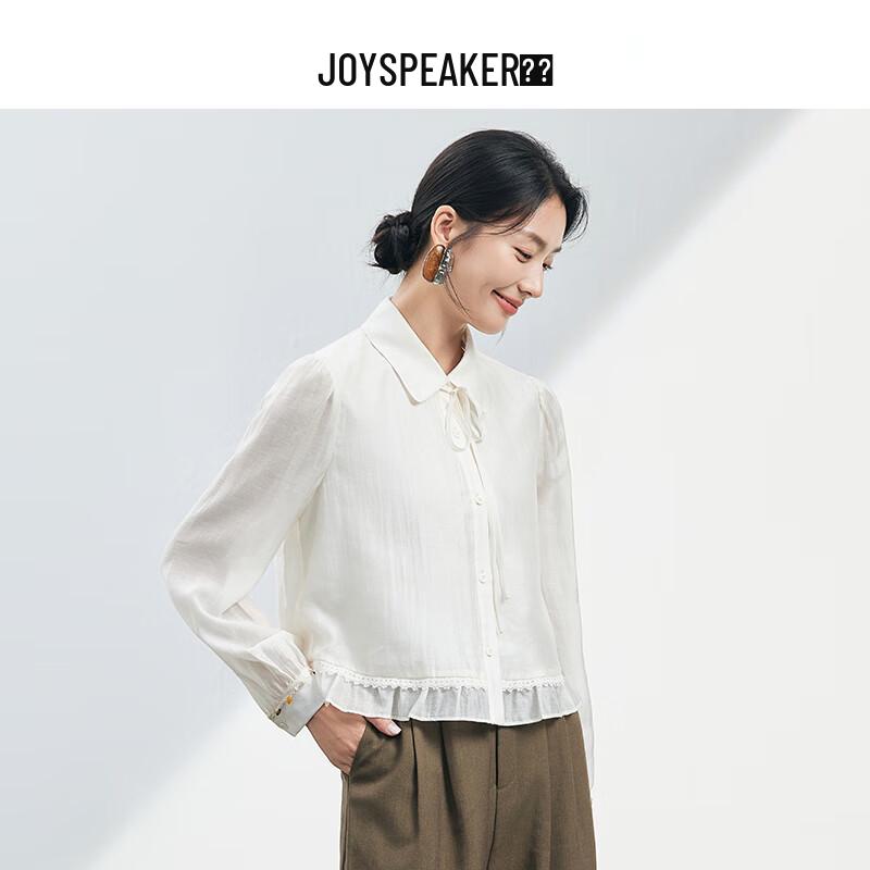 

JOY SPEAKER Women s Short Lapel Long-Sleeve Shirt M