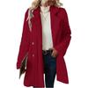 Women's Comfortable Casual Suit Collar Double-breasted Mid-length Plush Coat