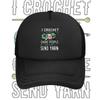 Crochet ball yarn choke people life Baseball Cap Anime Graphic Hats Adult Unisex Women Sports Outdoor