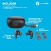 JLab Go Pods ANC Wireless Bluetooth Noise External Sound with Gift Up to 45 Hours of Compatible with iPhone and Black Earbuds, 5.4 Cancelling,