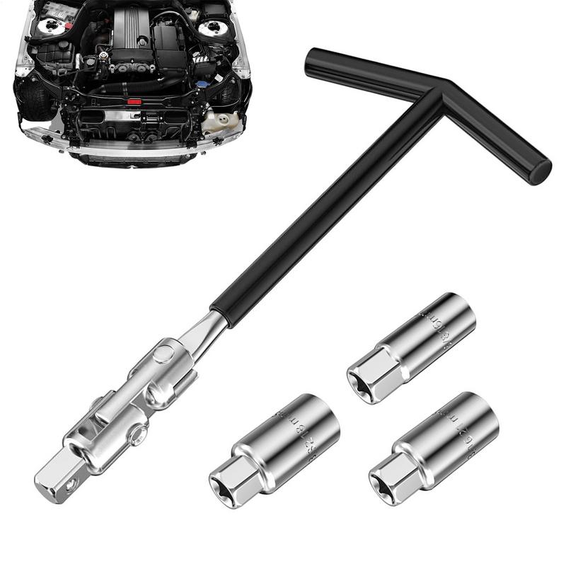 

4pcs Set Plug Socket Wrench Removal Tool T-handle Wrench 16 18 21mm Automotive Repairing tools For Car Motorcycle CHINA
