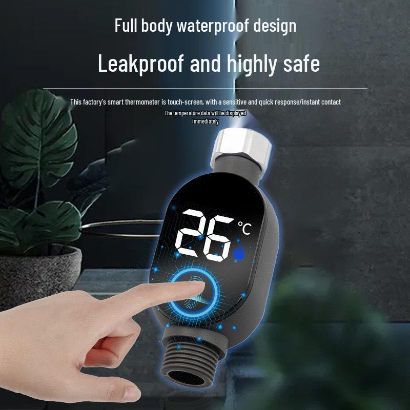 Digital Display Shower Thermometer with LED Water Temperature Meter - No Power Required