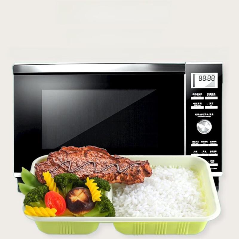 Biodegradable 4-Compartment Disposable Food Containers (50-Pack)