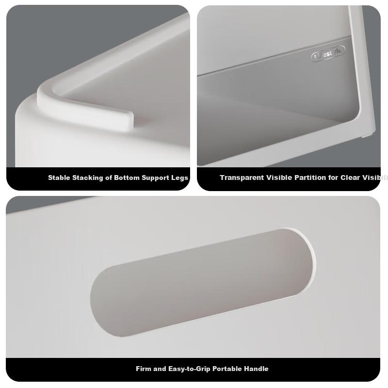 Cabinet Storage Box, Snack And Miscellaneous Item Organizer, Household Kitchen Organizer, Desktop Right-Angled Storage Container, Large And Widened