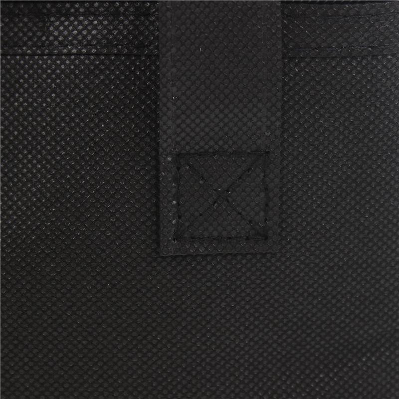 Schwarze isolierte Picknicktasche aus Vliesfolie mit Reißverschluss