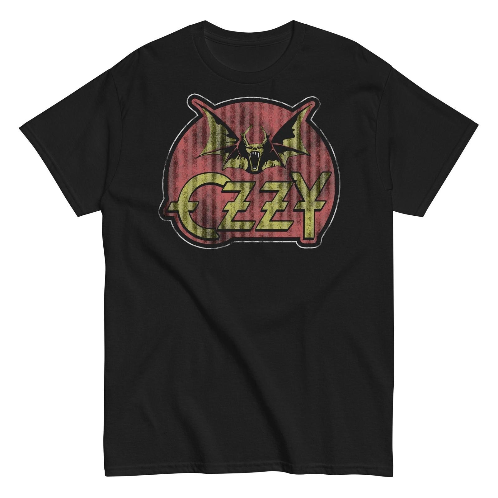 MerchMoment Ozzy Osbourne Flaming Bat T-Shirt T-Shirt Black New XXXL