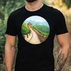 T-shirt męski Motyw Wielkiego Muru Chińskiego Bawełna Rozmiar od XS do 5XL