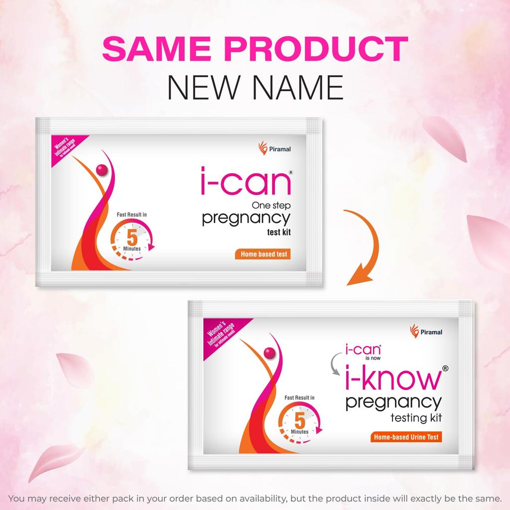 i Know Pregnancy Test Kit Pack of 3 99% Accurate 5 Min Home Urine HCG Hormone Detection