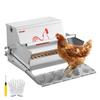 Comedouro Automático para Frangos, Capacidade de 11,34 kg, Comedouro para Aves com Plataforma à Prova de Chuva e Tampa com Trava, Sem Desperdício, Construção em Aço Galvanizado