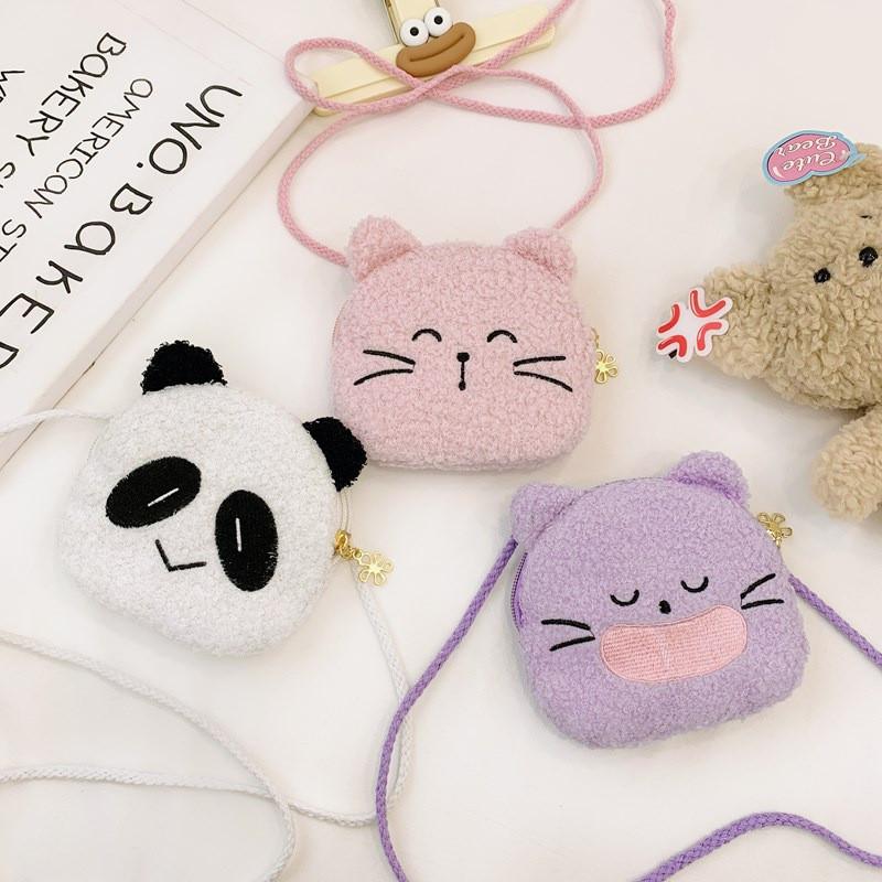 Adorable Plush Cartoon Childrens Backpack Stylish Mini Shoulder Bag For Kids