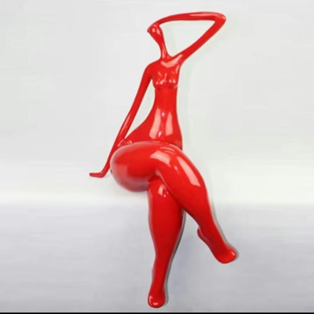 Nordic Yoga Cute Woman Figure Resin Ornaments Office Table Furnishing Crafts Home Room Desktop Figurines Decor Itmes Accessories