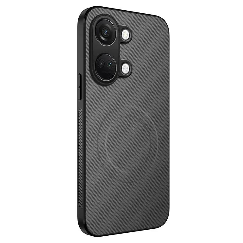 Shockproof Carbon Fiber Soft Phone Case For One Plus 11 12 13 13R Nord 3 ACE 2 3 5 Magnetic Wireless Charging Protection Cover
