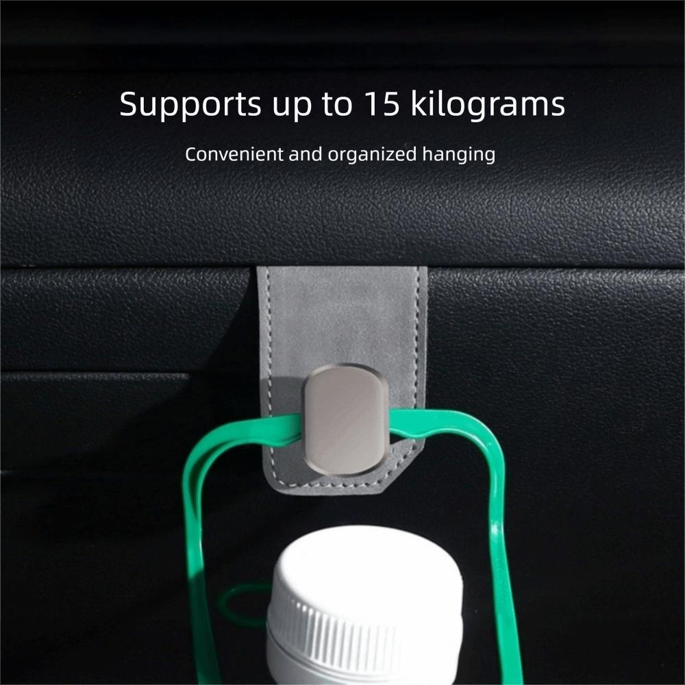 Suede Hanging Bag Hook Metal Car Handbag Holder Universal Car Seat Hook  Co-Pilot Storage Box