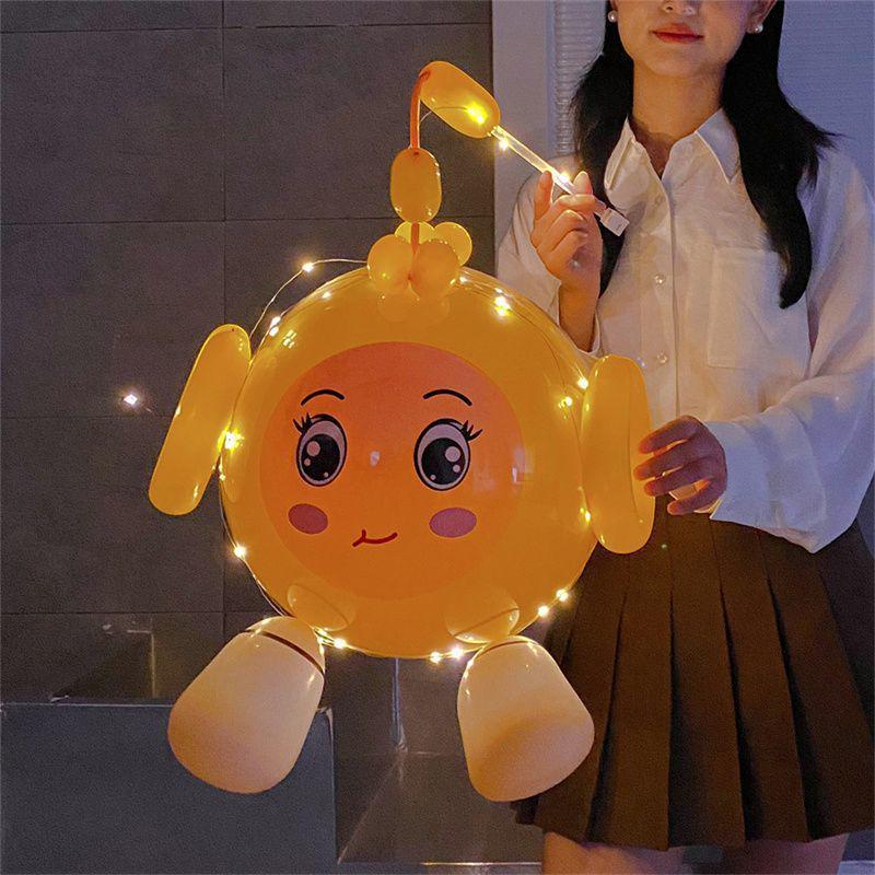Cartoon Egg Waffle Lanterns: Luminous Bobo Balloons for Night Markets & Parties