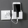 Wall-Mounted Adhesive Phone Holder and Multi-Functional Storage Rack for Bedroom, Kitchen, and Bathroom