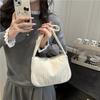 Women S Corduroy Baguette Bag Casual Solid Color Shoulder Handbag