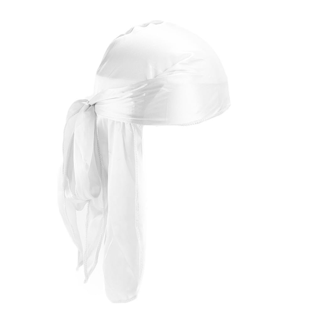 

BERUKO Durag Hip Hop Bandana Dance Dancer Dance Lightweight white белый