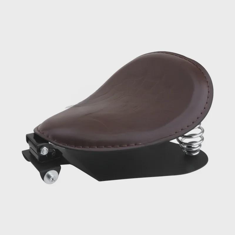 Harley Sportster XL883/XL1200 Skull Retro Spring Leather Seat Cushion