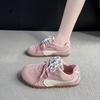 Thick-soled Red Women's Spring New Racing Shoes Lace-up Color Matching Casual Shoes Mango Head Clown Shoes